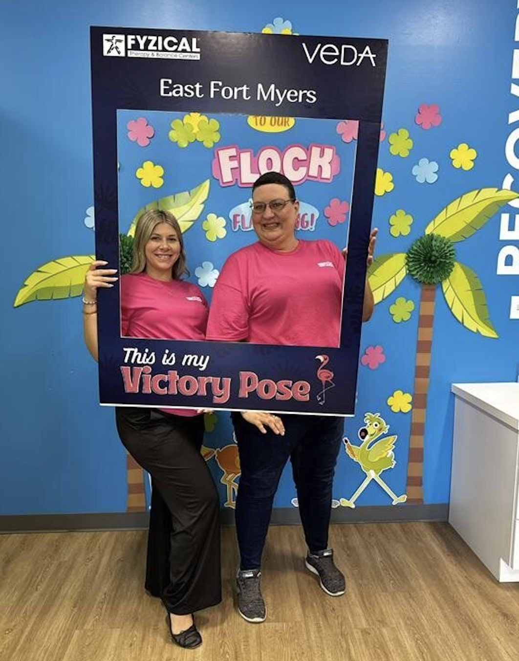 FYZICAL East Fort Meyers strikes their Victory Pose for Fight the Fall.