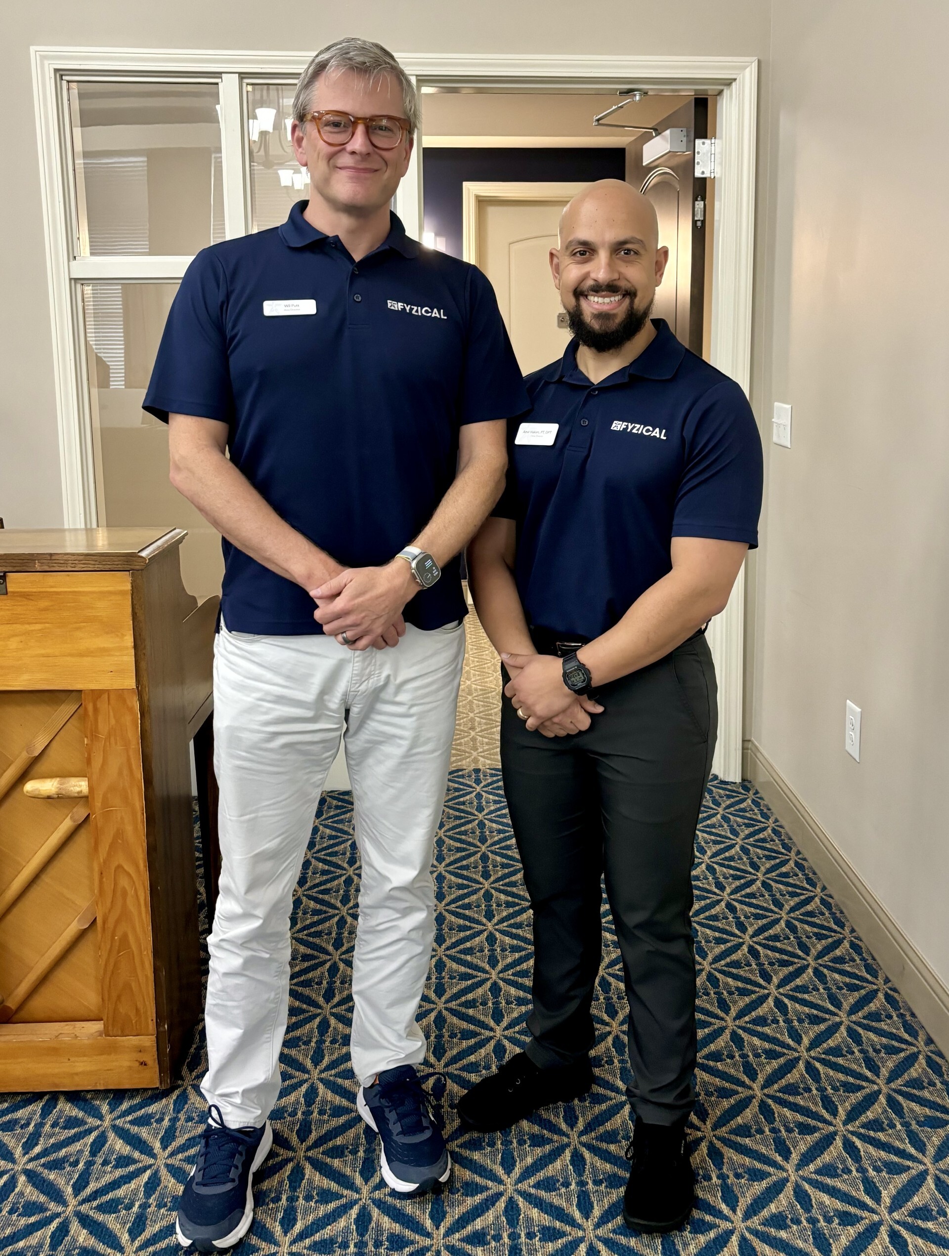 FYZICAL's Master Franchisee Wil Putt and Dr. Amir Hakim